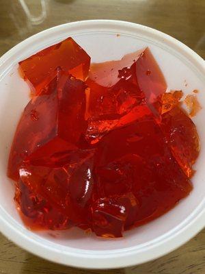 Jello and Fruit Cup