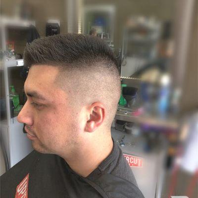 Getting an Airmen ready for military duty! Cut by Bernie