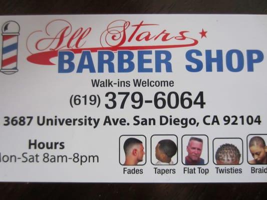 All Stars Barber Shop