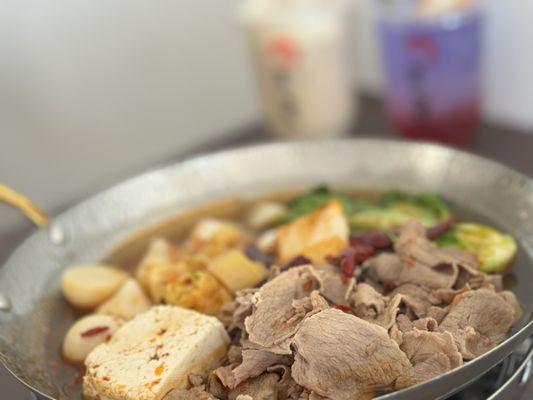 Lamb Mala Hot Pot