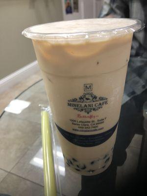 Jasmine Milk Tea with Honey Boba