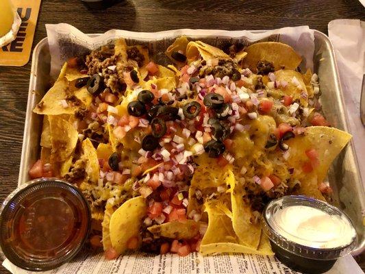 Beef Nachos (enough for two!)