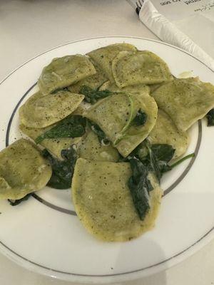 Ravioli with Pesto Genovese