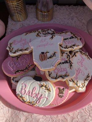 Baby shower cookies