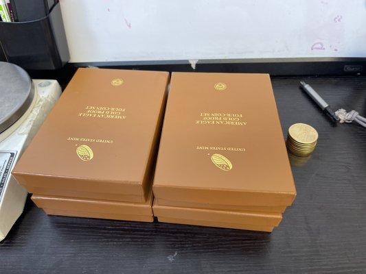 gold proof eagles