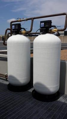 Cooling Tower Make up FRP Commercial Water Softeners