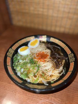 Veggie Ramen (~$22) + Soft Boiled Egg (~$3)