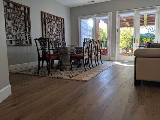 Here is a floor we installed called "Calabria". This is a product by California Classics from their Mediterranean collection.