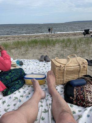 Sunday beach picnic