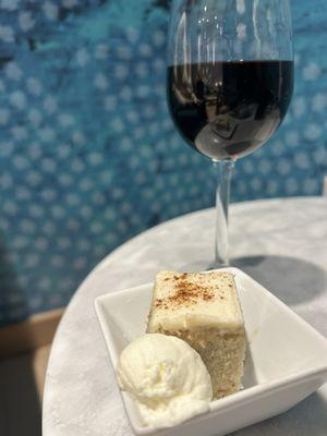 Wine and Banana Cream Dessert