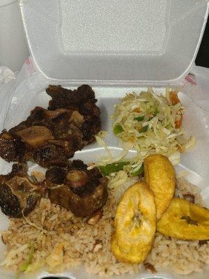 Oxtails....I guess they no longer put the gravy on oxtails?