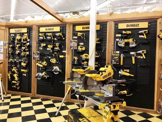 Tool section has an awesome selection of DeWalt products