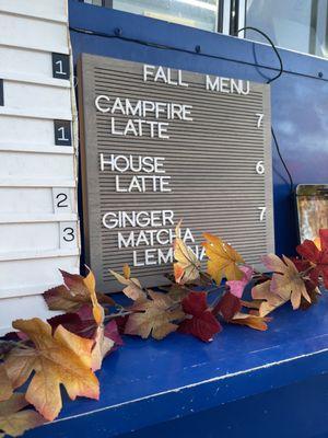 New fall menu