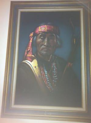 The only American Indian at this school lol