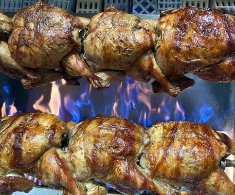 Pollo A La Brasa/Pio Pio. Rotisserie Chicken