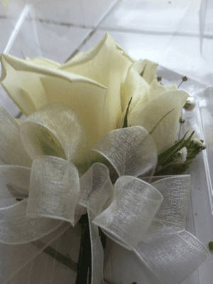 Mother's Day corsage - actual photo, not promotional or professional photo.