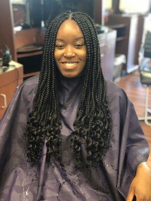 Medium box braids