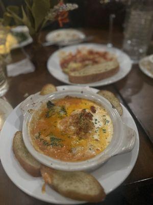 Baked Burrata in Vodka Sauce