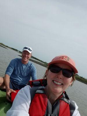 Taking a break at an oysterbed