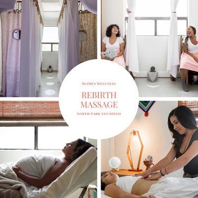 We offer massage for every woman here at Rebirth. Deep Tissue, Prenatal, Fertility Massage, Abdominal Massage & Vsteams (Yoni steams)