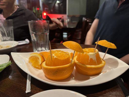 Orange slices, Sliced by Jr.