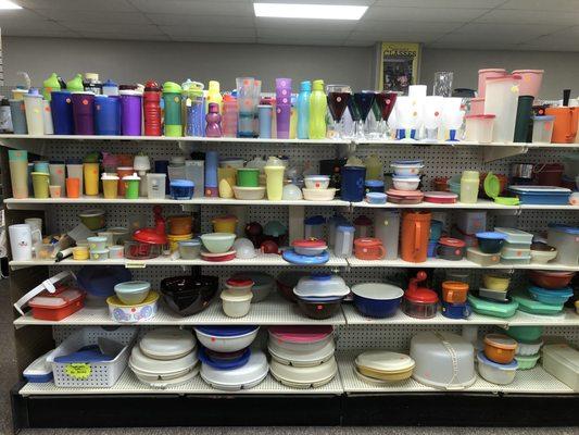 Lots of Tupperware