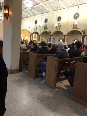 Ash Wednesday 2019.Standing room only(me).At least 150+people Good to see+