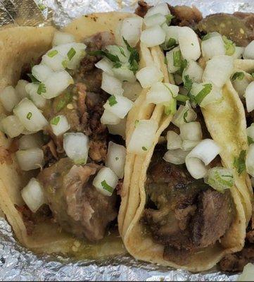 Carna asada tacos