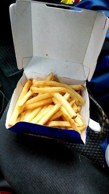 This is a LARGE fry at Get Go on Baum Blvd. What a rip-off.