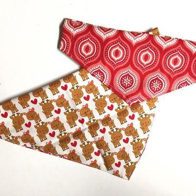 Reindeer in love reversible bandana