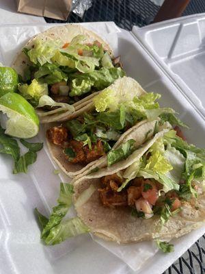 **BYO TACOS (3)** Chipotle Chicken and Carne Asada