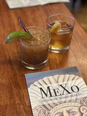 Tamarindo and Mexican old fashioned