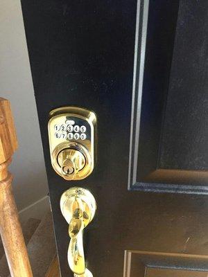 Electronic deadbolt we installed in Franklin