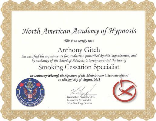 Stop Smoking Certification