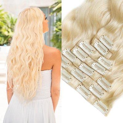 613 Blonde Clip In Extentions
$100.00 - $125.00
16" - 20"
1 pack = 130 grams
7 pieces per pack