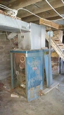 While this is not the typical condition of an old heating and cooling system, we do run across this from time to time.