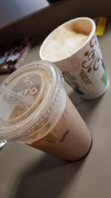 Iced salted turtle coffee & cappuccino