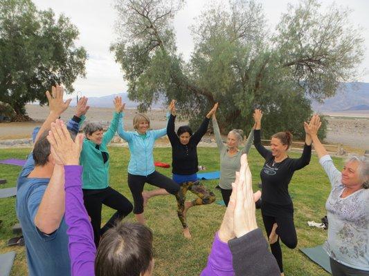 Fun at the Death Valley Yoga Retreat!