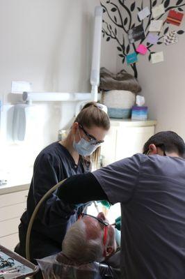 Another amazing dental assistant hard at work!