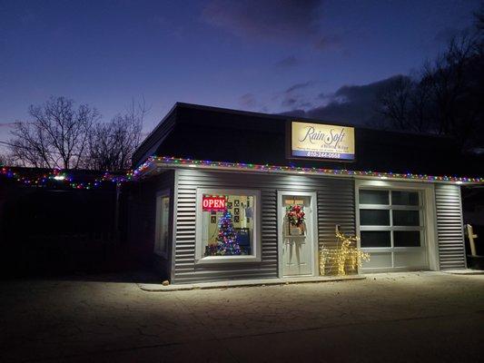 Lights on - Outside Christmas Decor