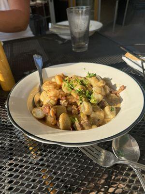 Gnocchi Mare Monte (with shrimp)-so creamy and flavorful.