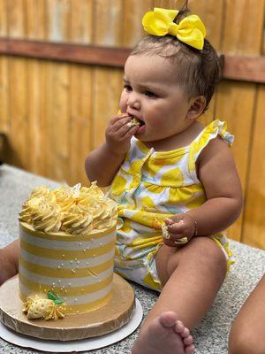 Lemon Smash Cake 1st Birthday