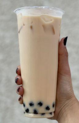 Jasmine Milk Tea with boba