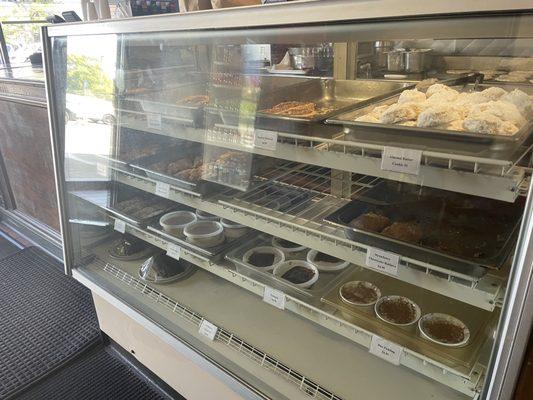 dessert shelf