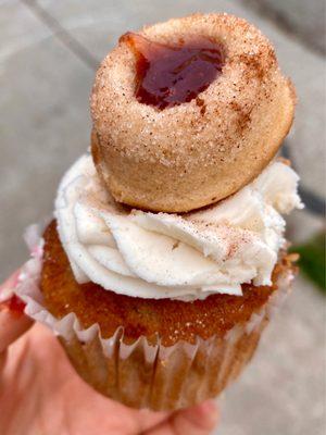 Strawberry Churro Cupcake