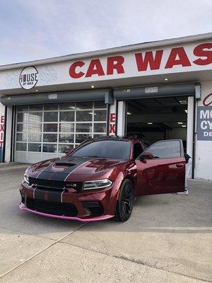 Charger Scat Pack Stripes & Carbon Window Tint