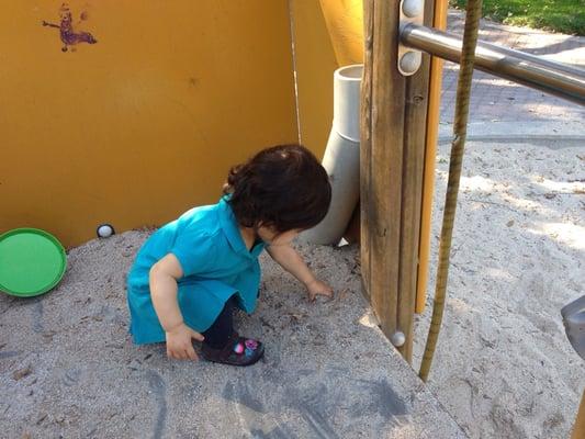 Playing with sand...