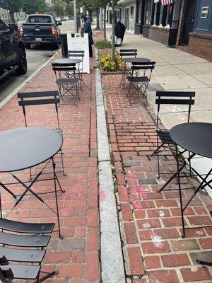 Outdoor seating