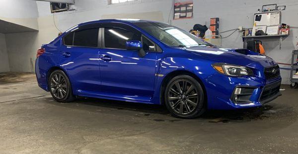 Subaru wrx in for a paint correction & 2 year ceramic coating