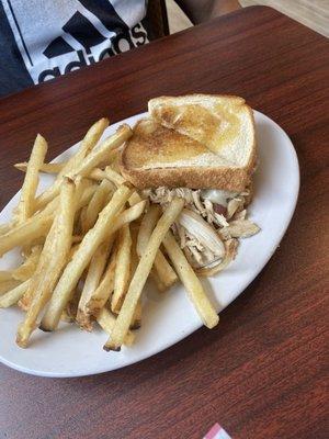 Turkey Melt w/ fries